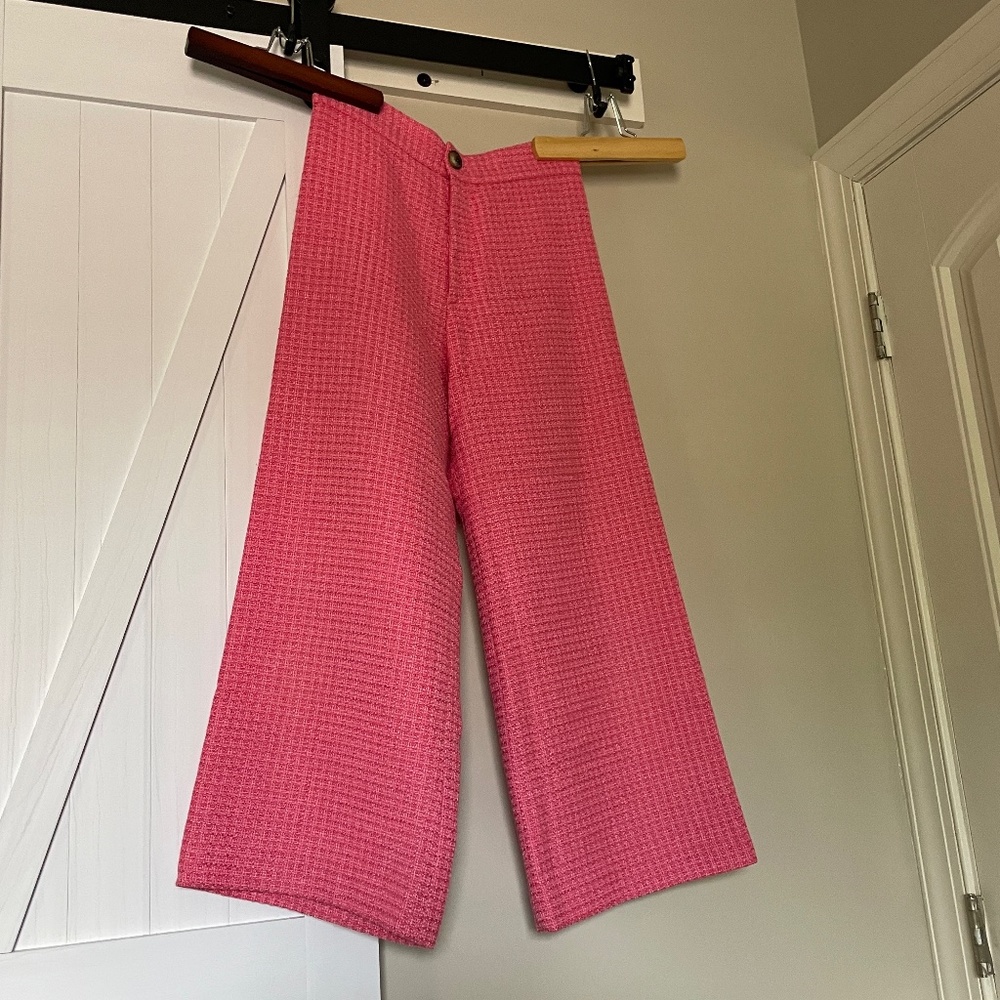 Zara High Waisted Pink Culottes